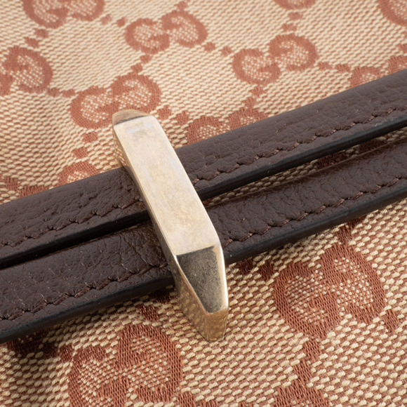 GUCCI Brown Leather Horsebit Shoulder Bag - Picture 14 of 16